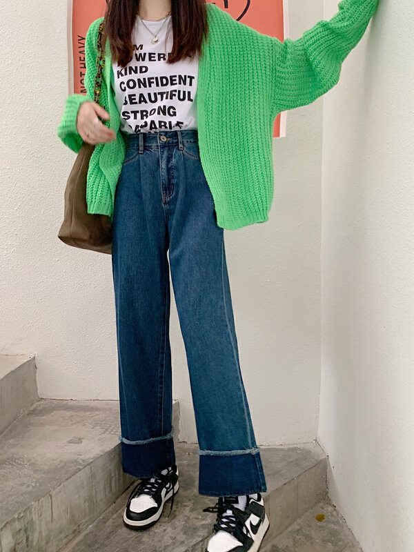 goods in stock! New year in early spring! [ten. Ten] Korean Vintage slim baggy straight jeans x062# jhy