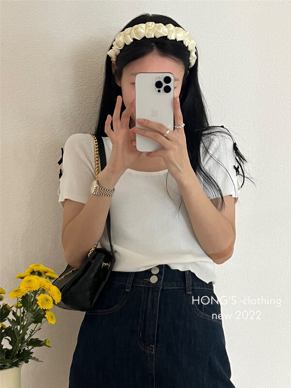 [Hong's] bow tie comfortable Korean small shirt 3076# ll