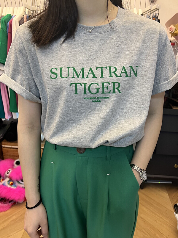 [rich Papa] Korean simple letter printed short sleeve T-shirt t217# zxx