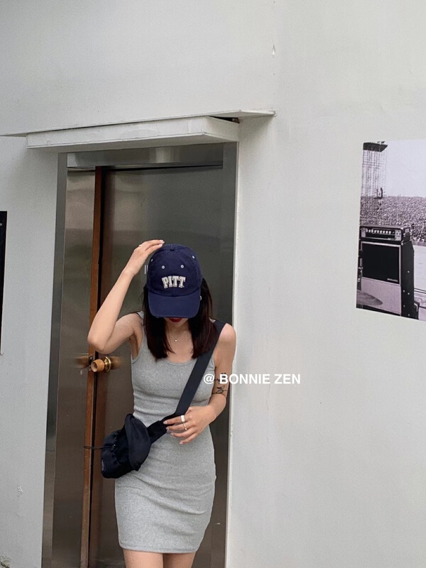 [Bonnie] simple fashion suspender dress 2330# XYJ