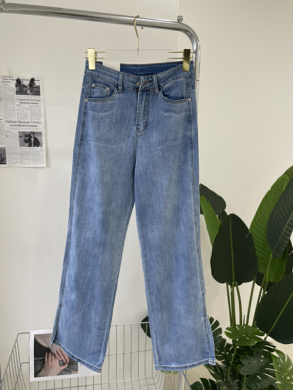 [Zoe Han jeans] Korean fashion slim slit jeans t9919-1# ozq