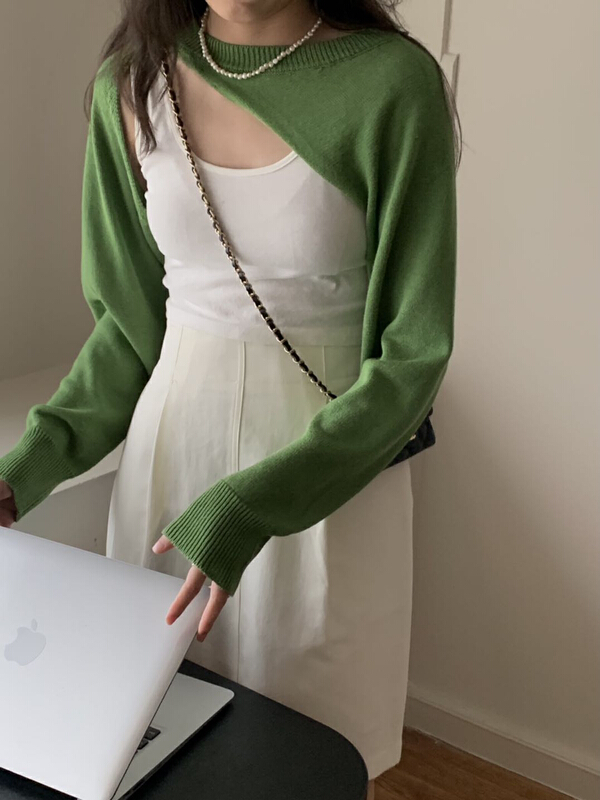 New in early summer! [Gabrielle] design sense small shawl sweater a2246# zxl