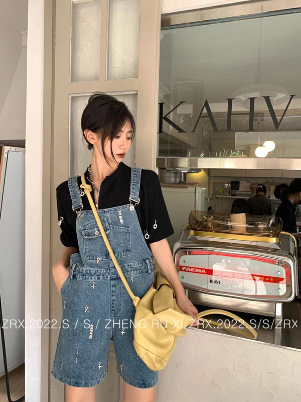 [zhengruxi] Fashion Pendant denim shorts 11682# WTT
