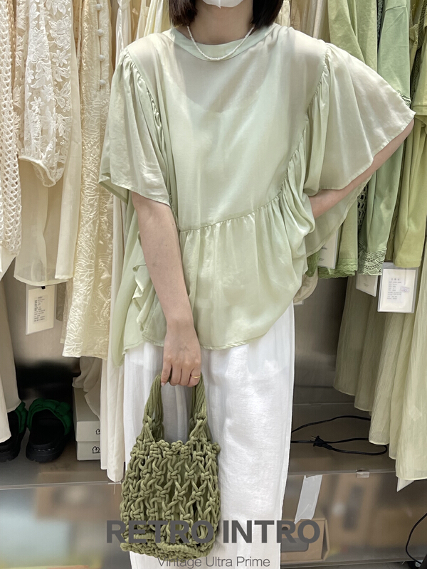 [Rin] simple and versatile loose short sleeve T-shirt 21136# cqw