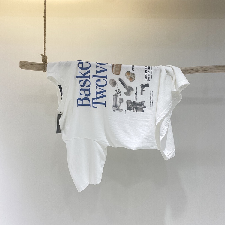 [just soso] Korean print short sleeve T-shirt 6949# CLS