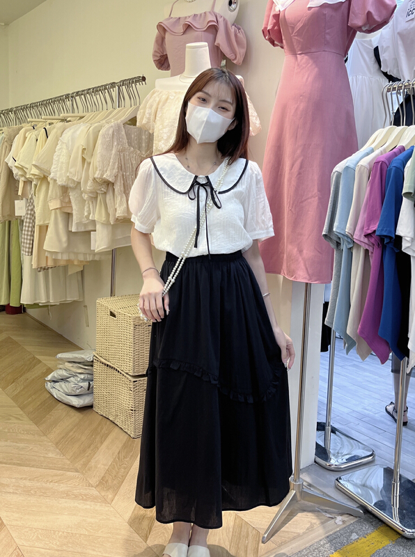 New in early summer! [as] Korean simple and versatile skirt 3362# hjy