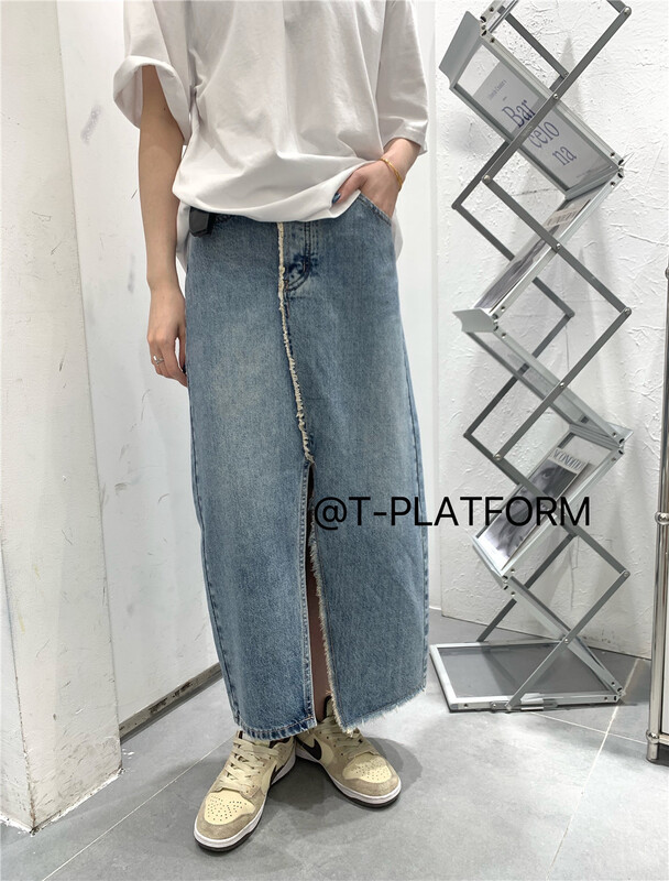 [t-platform] Korean style split skirt 8258# zxx