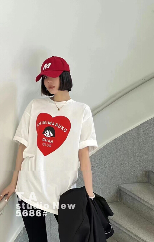 New year in early spring! [TA +] crew neck loose print short sleeve T-shirt 5686# XYY