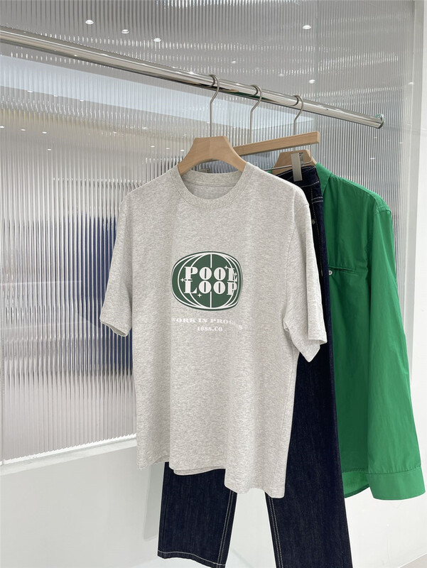 [x.t] crew neck loose print short sleeve T-shirt t1378# ZZL