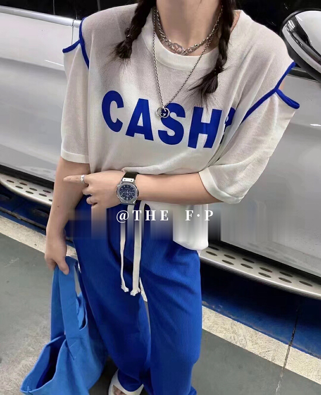 [f · P] letter fashion off shoulder sweater w85059# HBx