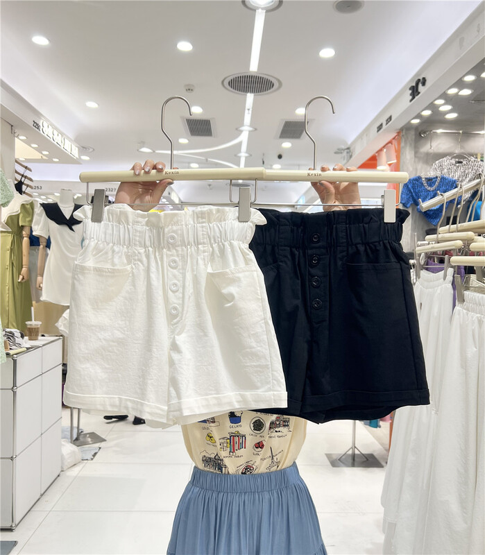 goods in stock! New in early summer! [Kexin] comfortable breasted elastic bud casual shorts ys1-6066# LSL