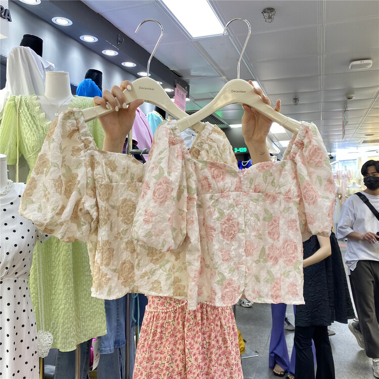 [December] Korean Ladies' floral blouse 6679# hjy