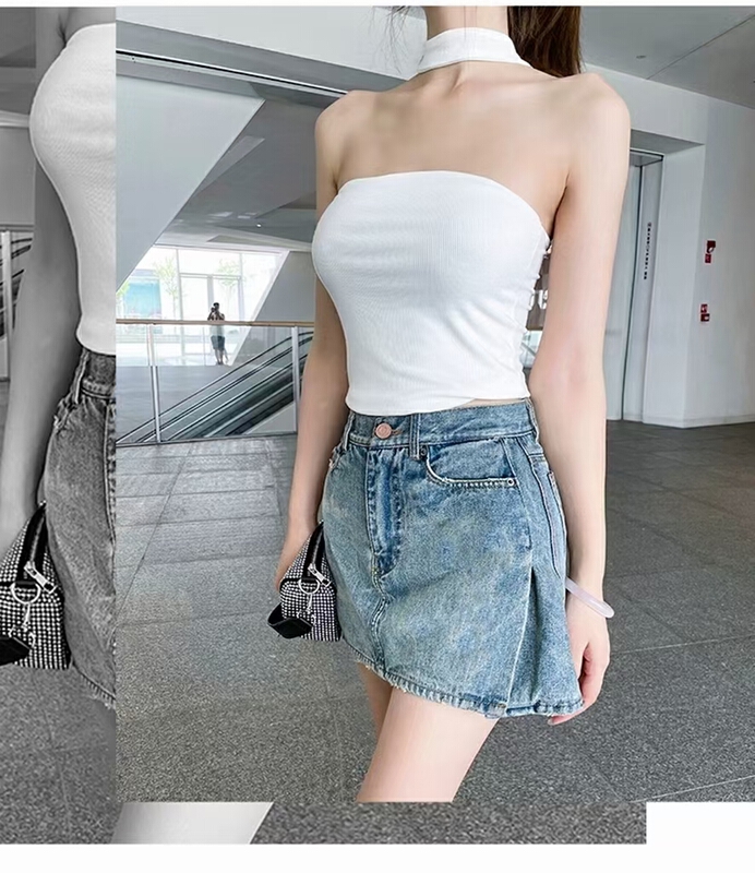 [Rebecca] Korean Retro High waist skirt 2312# Cl