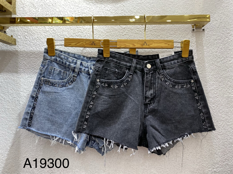 goods in stock! New year in early spring! [queen] comfortable and versatile Embroidered Denim Shorts a19300# ozq