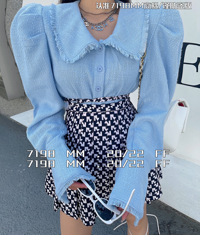 Early spring! [7198] modern spice girl small fragrant wind lapel jacket 22031# PCZ