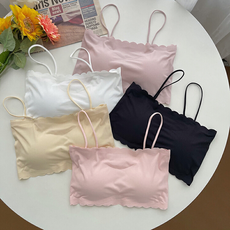[KD] wave edge simple solid color back underwear 402# hjy