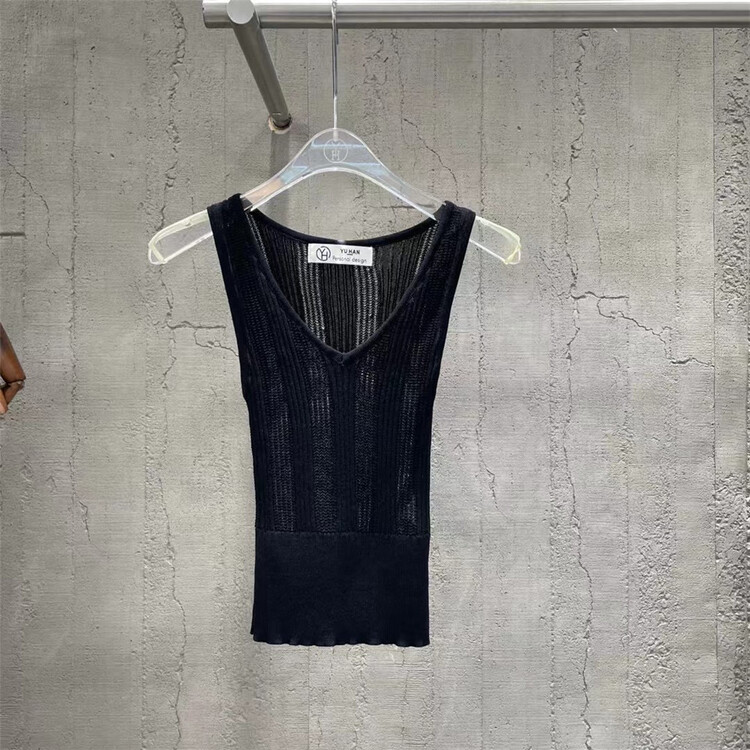 Original price 43.99! New in early summer! [yhpi] versatile basic V-neck knit shirt 3256-1# JJ