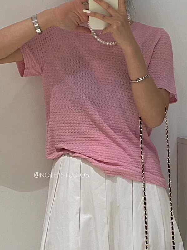 goods in stock! New in early summer! [note] round neck versatile Casual Short Sleeve T-shirt 22350# HBx