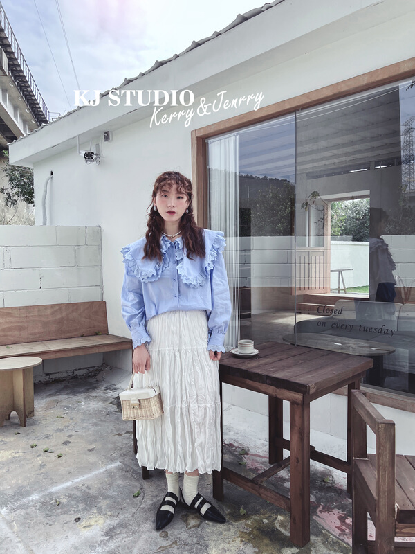 New year in early spring! [kJ] Korean texture chiffon skirt 3235# zxl
