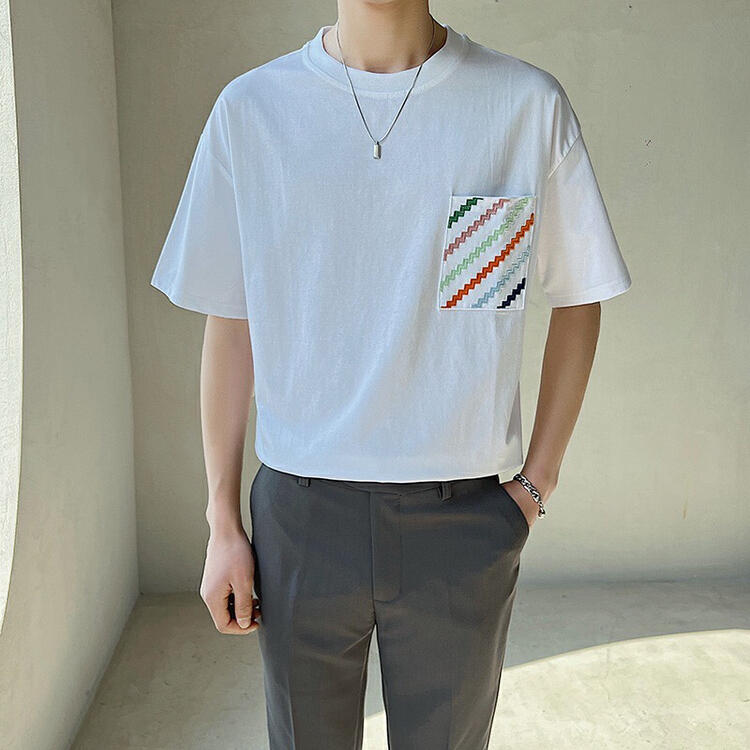New in early summer! [DGM] casual loose comfortable breathable short sleeve T-shirt 9008# ZZL