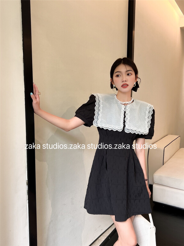 【ZAKA】泡泡袖淑女氣質連衣裙(只賣裙子)  58305#  LL