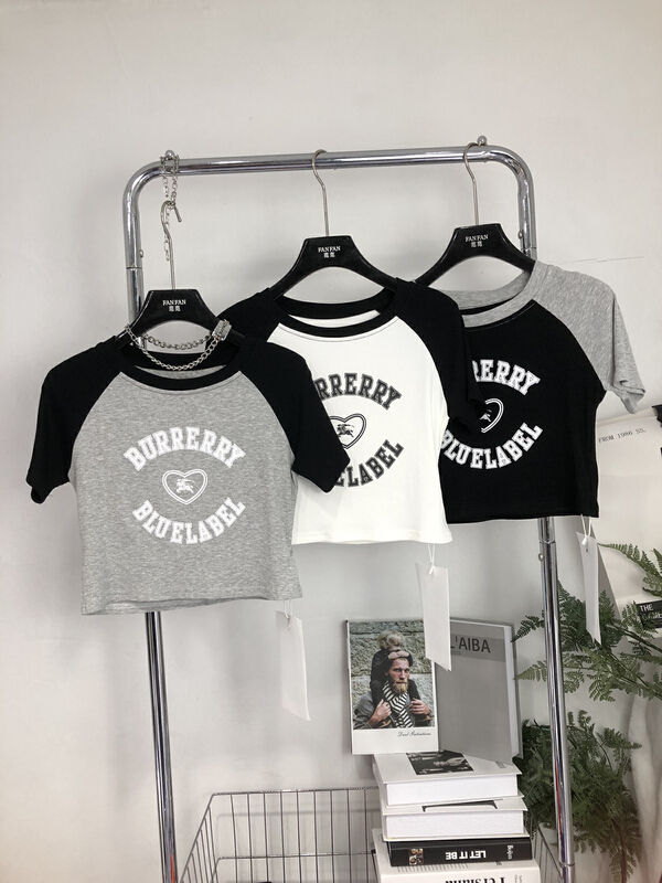 [Fanfan fan] Korean casual letter printed short sleeved T-shirt 5806# zxx