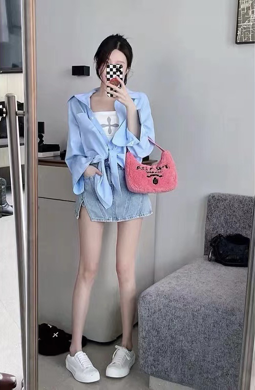 [good] bullet free hot girl slit denim skirt (without chain) 7692# JJ