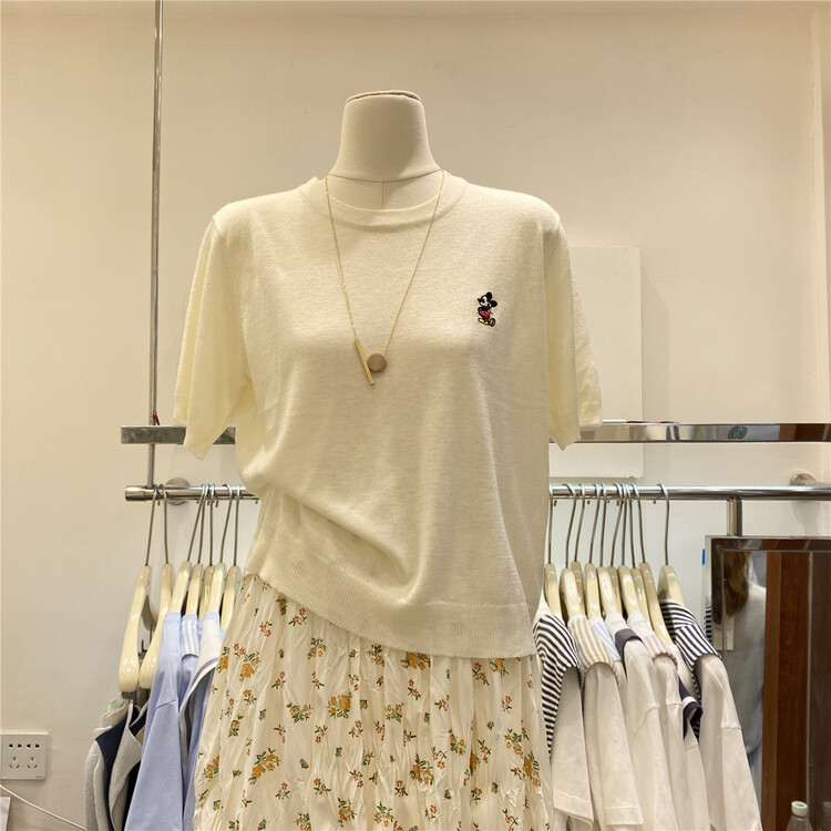 New in early summer! [chengzhuo] Korean version simple Mickey round neck sweater 26335# hjy
