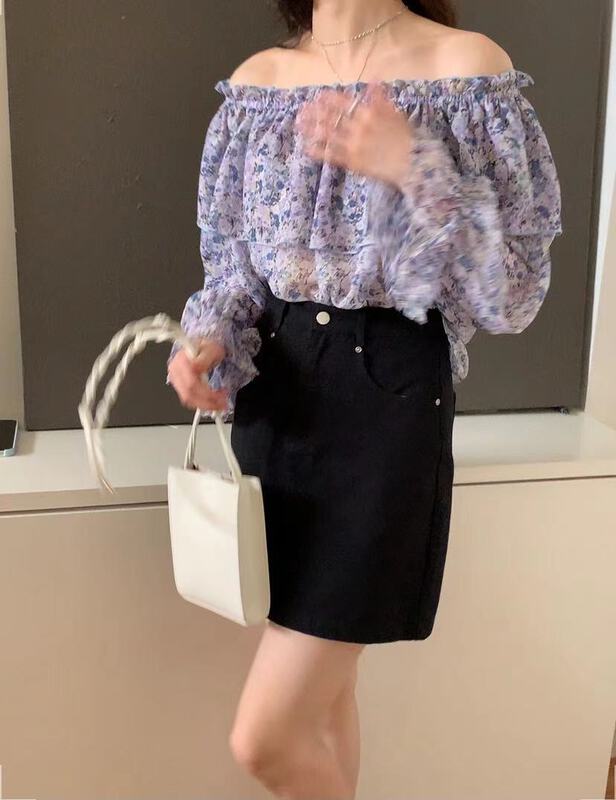 Original price 77.83! [bluepops] Korean casual slim skirt a2267# zxl