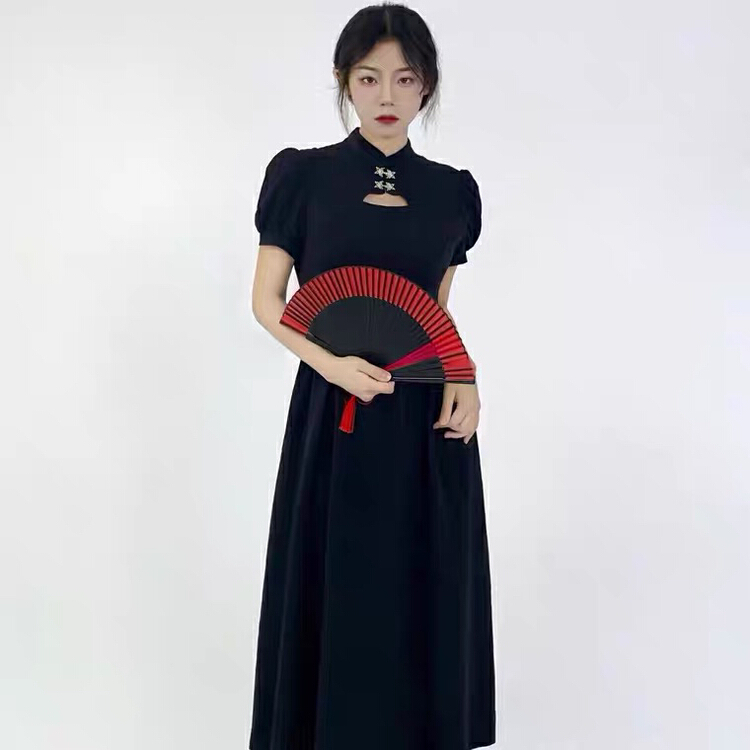 New in early summer! [L.L studio] French retro cheongsam waist dress 7544# PCZ