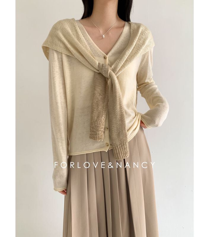 goods in stock! [FN] Korean versatile linen shawl 21280b# cqw