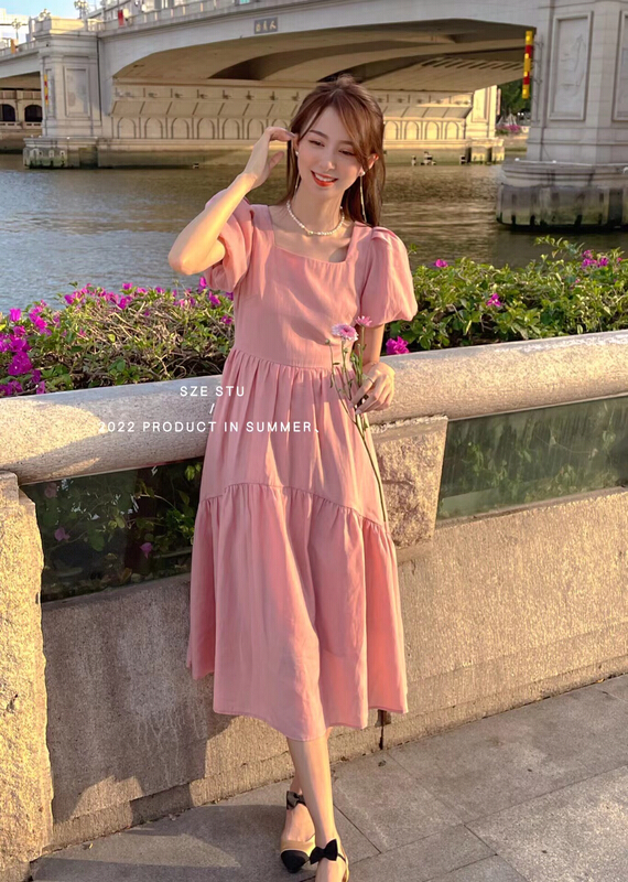 [Sze] temperament lady simple dress 90535# zxx