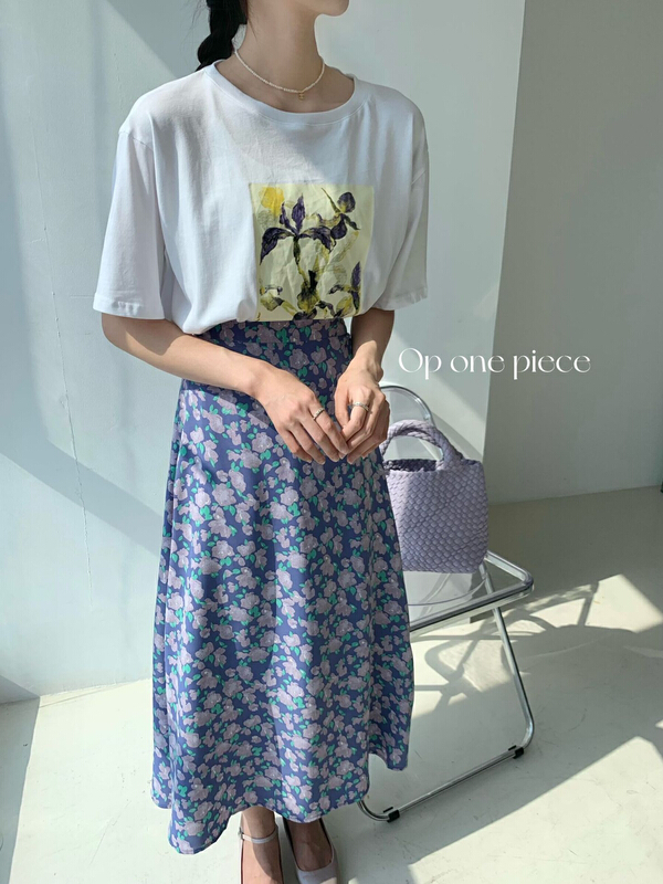 [OP one piece] casual and versatile printed short sleeve T-shirt t802# hjy