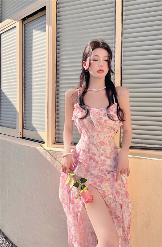 [DS +] gentle wind irregular dress 3161# JJ