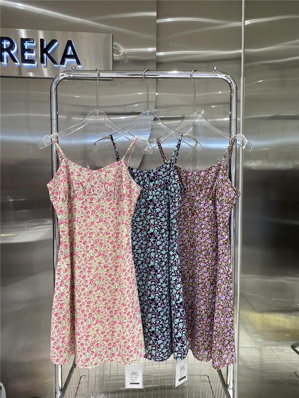 [Eureka] Vintage elegant floral suspender dress 22110# WPL