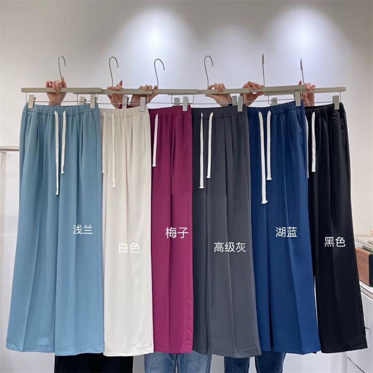 goods in stock! New in early summer! [w.min] Korean loose and thin elastic waist casual pants 8913# CLS