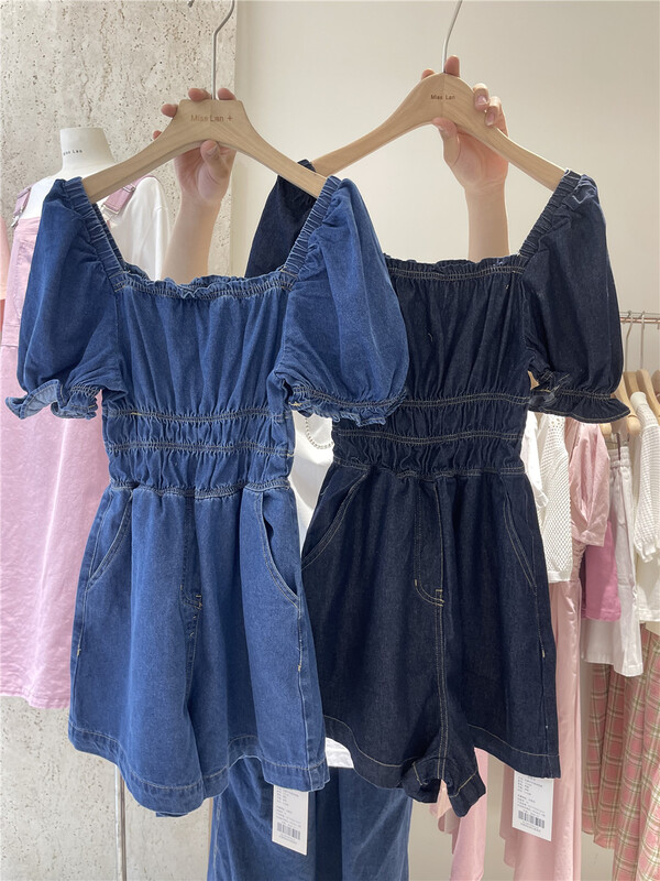 [miss LAN] Korean elastic denim Jumpsuit 10109# XJ