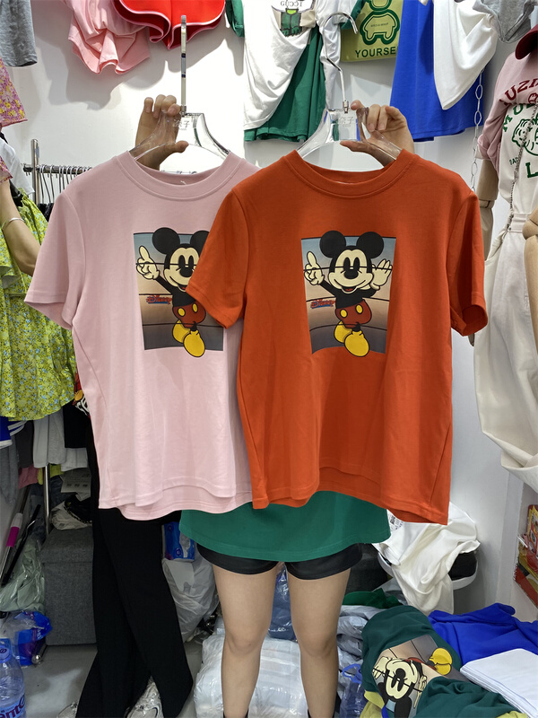 New in early summer! [Naizi] Korean Mickey print short sleeve T-shirt 8057# ozq