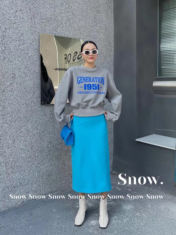 goods in stock! New year in early spring! [snow] temperament versatile slim skirt ys1-6239# zxl