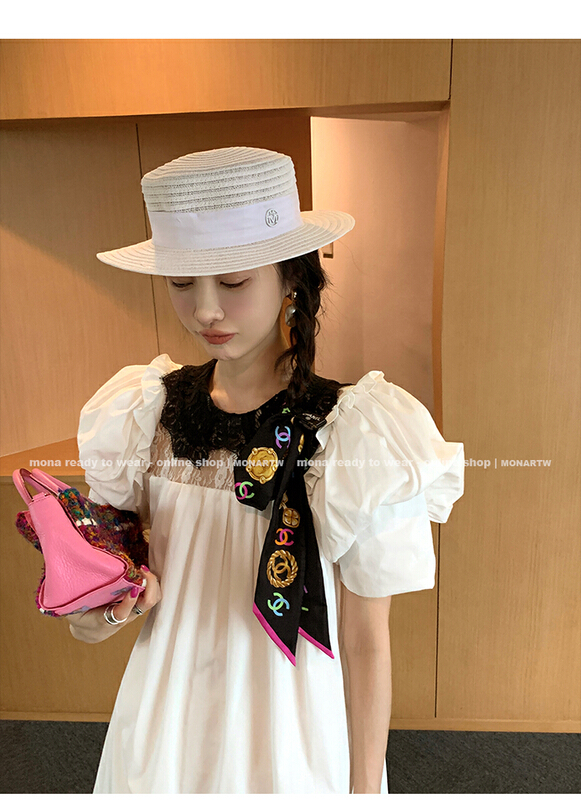 [Alala emelia] temperament niche fashion dress (with detachable lace collar) l1586a# JJ