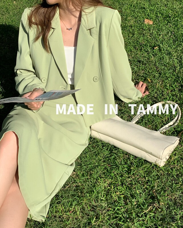 New year in early spring! [Tammy] gradually concentrated craft style simple urban commuter suit 30758# L