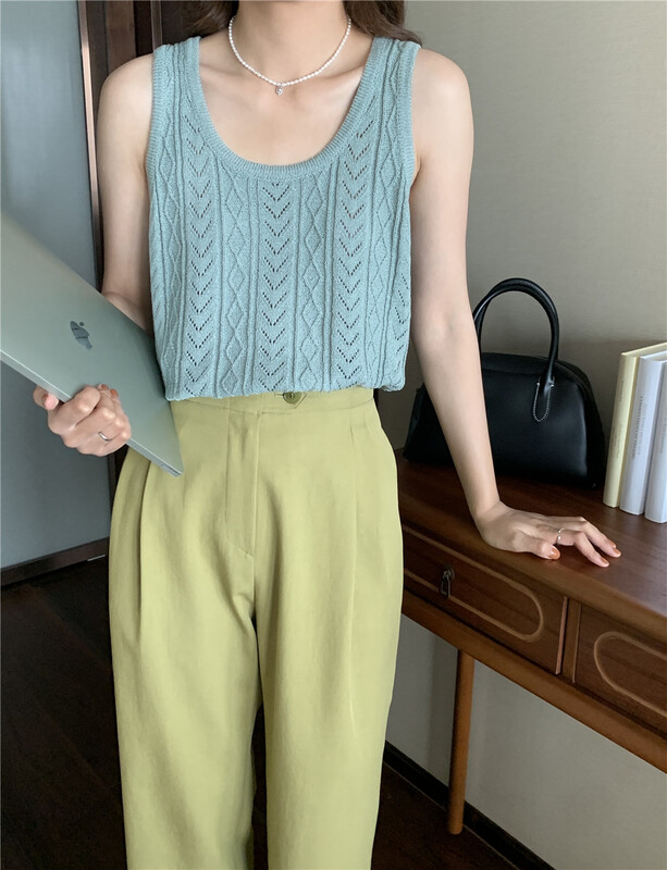 [feeding] simple solid color versatile vest ys1-916# cqw