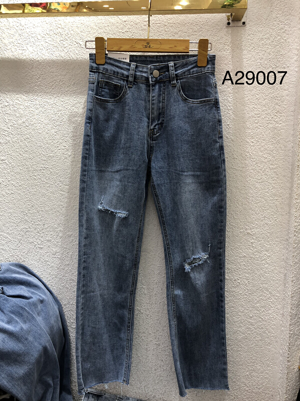 [queen] fashion Korean jeans with holes a29007# ozq