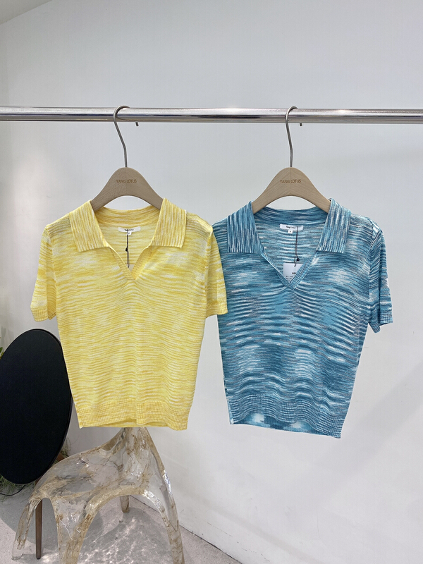 [Yang lotus] casual plain polo t-shirt s12230236# ozq