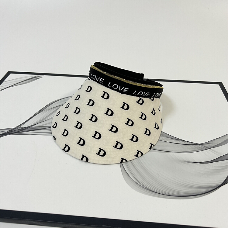 [aestheticism hat industry] letter D empty top sunshade hat 3013# LSL