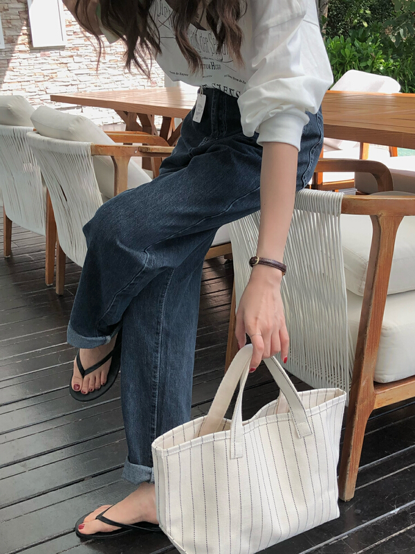 New year in early spring! [meet me] fashion straight Classic Jeans 61156# L