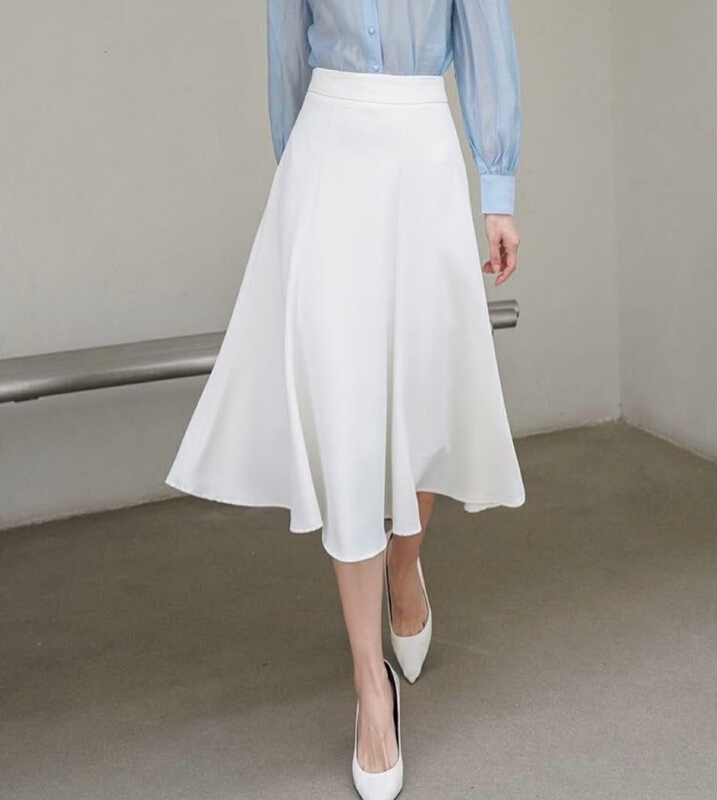 New year in early spring! [style] suit fabric six piece splicing simple and versatile skirt f8587# JJ