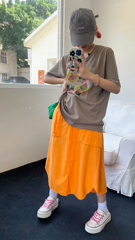 [two percent] linen cartoon short sleeve T-shirt 1001# LSL