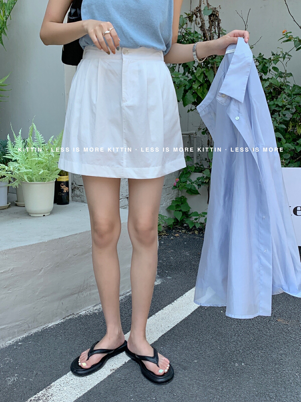 [Kittin] Korean versatile back elastic waist skirt 657# XYY