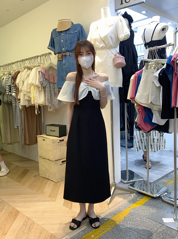 [as] temperament bowknot sweet dress s6571# hjy